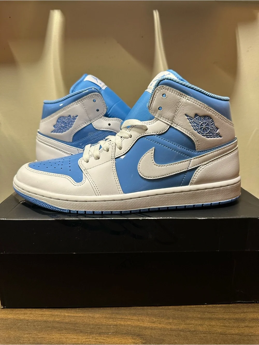 Nike Jordan 1 Mid Legend Blue/White Men's Size 10.5/12W/9.5UK